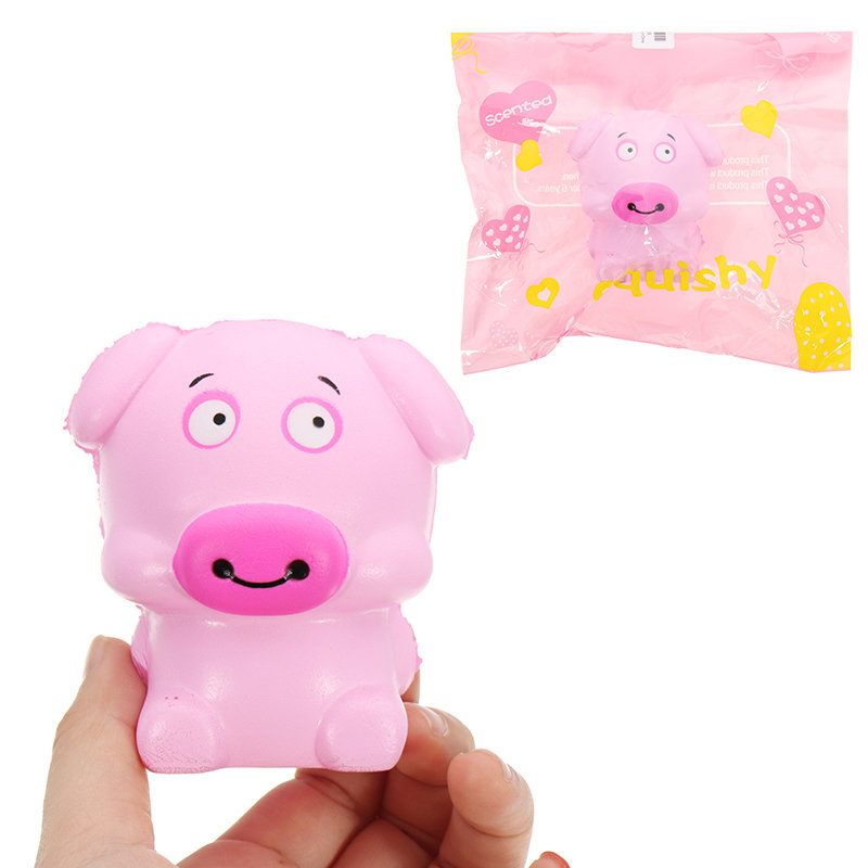 Rajzfilm Pig Squishy Slow Rising Soft Collection Ajándék Dekor Játék Medál