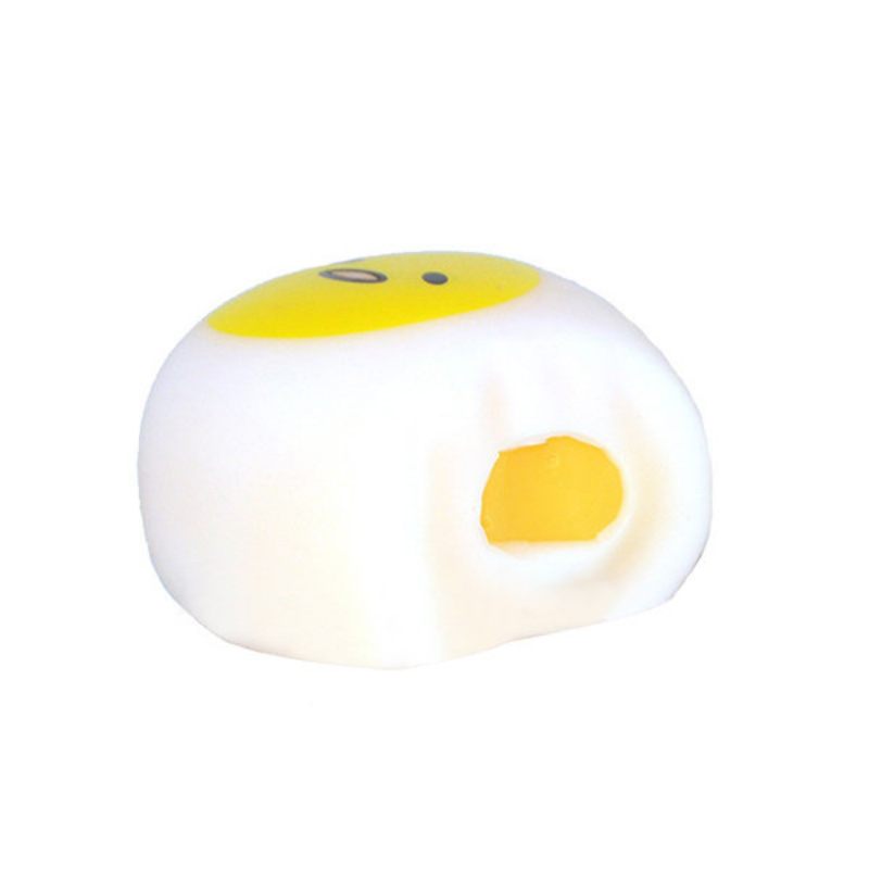 Squeeze Lazy Egg Yolk Stresszoldó Telefontáska Pánt Függő 4 cm Szíjjal