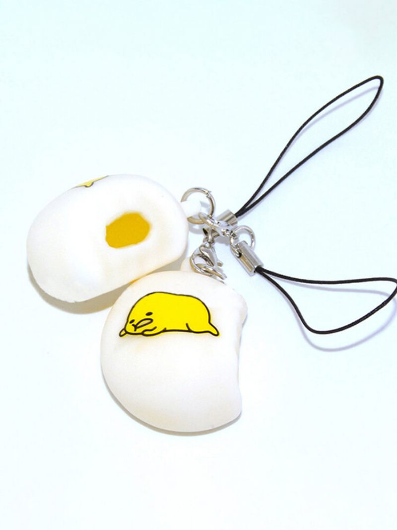 Squeeze Lazy Egg Yolk Stresszoldó Telefontáska Szíj Függő 4cm