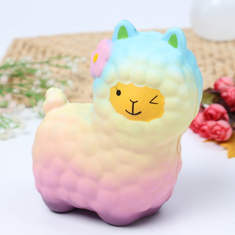 Squishy Aranyos Galaxy Alpaca Lassan Emelkedő Illatos Szórakoztató Állatjátékok