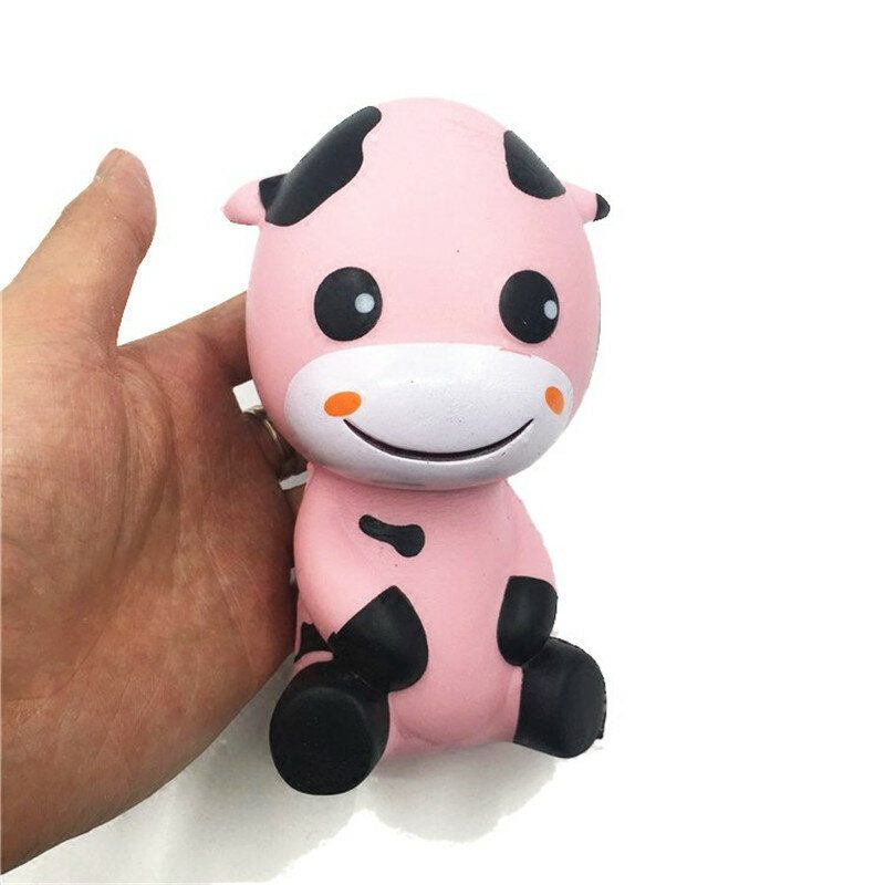 Squishy Baby Cow Jumbo 14 cm-es Lassan Emelkedő Csomagoló Állatok Kollekció Ajándék Dekor Játék