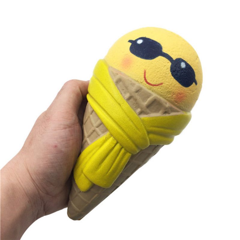 Squishy Fun Fagylalt Napszemüveges Sál 18cm Lassan Emelkedő Csomagolással Gyűjtemény Ajándék