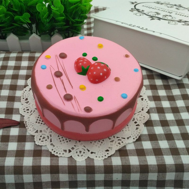 Squishy Jumbo Mousse Sajttorta 14 cm-es Lassan Kelő Torta Kollekció Ajándék Dekor Játék