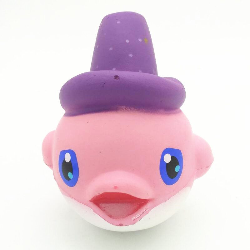 Squishy Lassan Emelkedő Kawaii Bálna Lágy Szorító Aranyos Delfin Mobiltelefon Szíj Kenyér Torta Rugalmas Játék