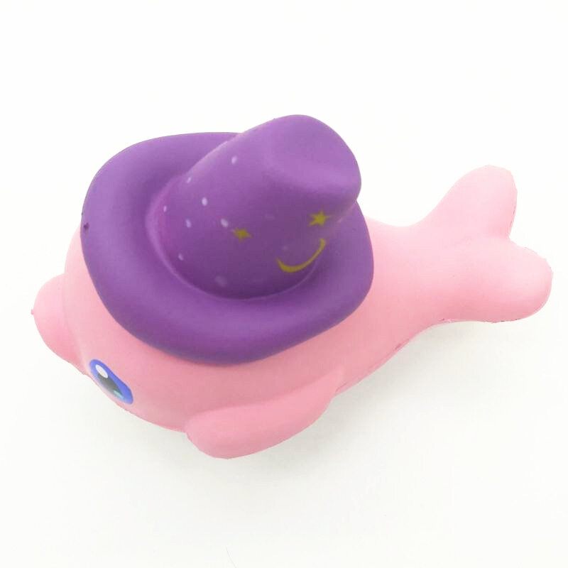 Squishy Lassan Emelkedő Kawaii Bálna Lágy Szorító Aranyos Delfin Mobiltelefon Szíj Kenyér Torta Rugalmas Játék