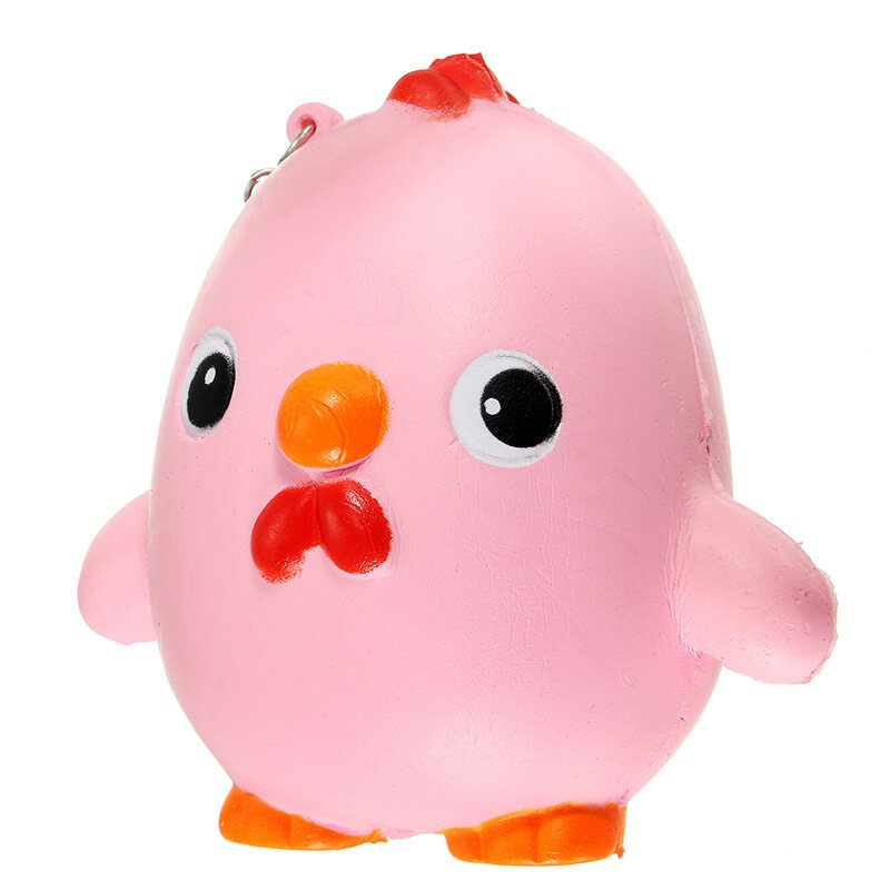 Squishy Pink Chicken Jumbo 10cm Slow Rising Collection Ajándék Dekor Puha Játék Telefontáska Szíj