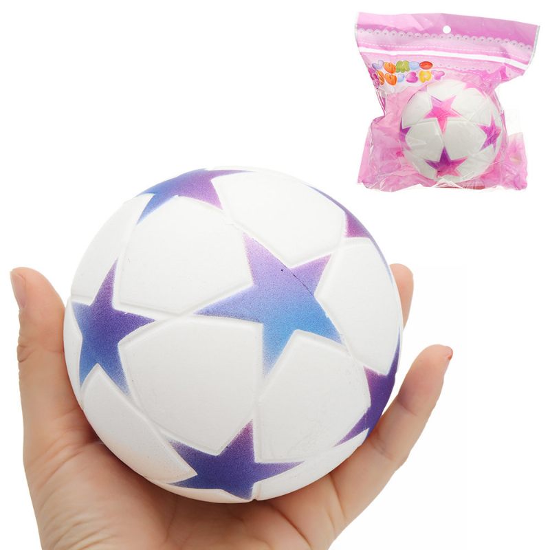 Star Football Squishy Slow Rising Csomagolással Kollekció Ajándék Puha Játék