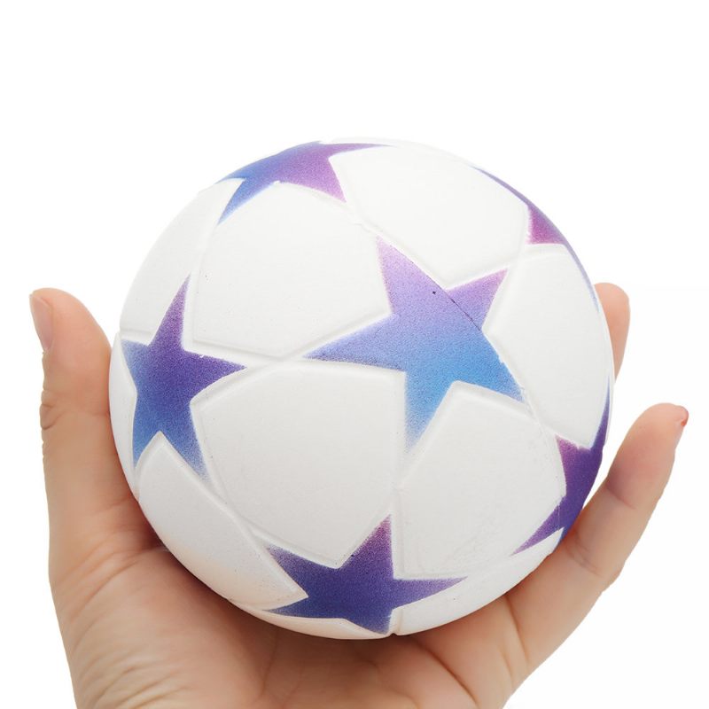 Star Football Squishy Slow Rising Csomagolással Kollekció Ajándék Puha Játék