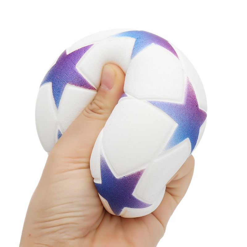 Star Football Squishy Slow Rising Csomagolással Kollekció Ajándék Puha Játék