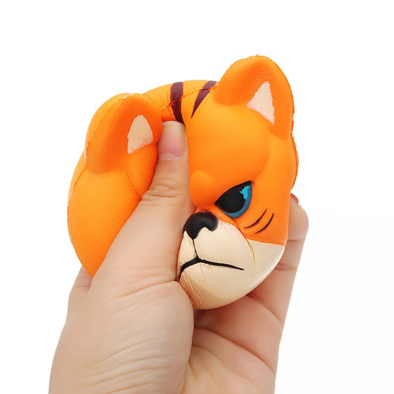 Tiger Squishy Slow Rising Csomagolással Kollekció Ajándék Puha Játék