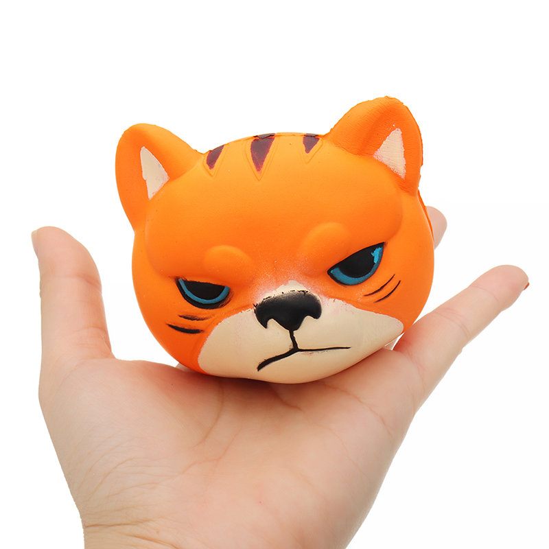 Tiger Squishy Slow Rising Csomagolással Kollekció Ajándék Puha Játék