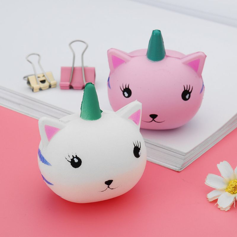 Unicorn Cat Squishy Slow Rising Collection Ajándék Dekorációs Puha Játék