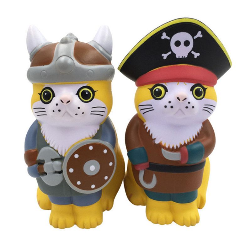 Viking Pirate Cat Squishy Csomagolással