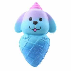 Vlampo Squishy 16*10 cm-es Lassan Kelő Kutyafagylalt Csomagolással Kollekció Ajándék Puha Játék