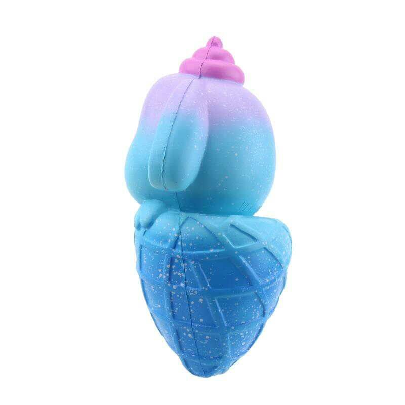 Vlampo Squishy 16*10 cm-es Lassan Kelő Kutyafagylalt Csomagolással Kollekció Ajándék Puha Játék