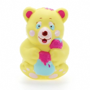 Xinda Squishy Eper Medve Mézesedényt Tartó 12 cm-es Lassan Emelkedő Csomagolással Ajándék Gyűjtemény