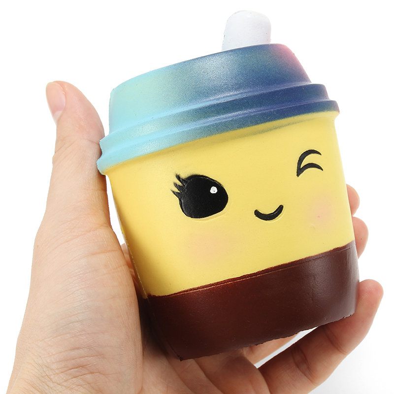 Xinda Squishy Milk Tea Csésze 10 cm-es Puha Lassan Kelő Csomagolással Gyűjtemény Ajándék Dekor Játék