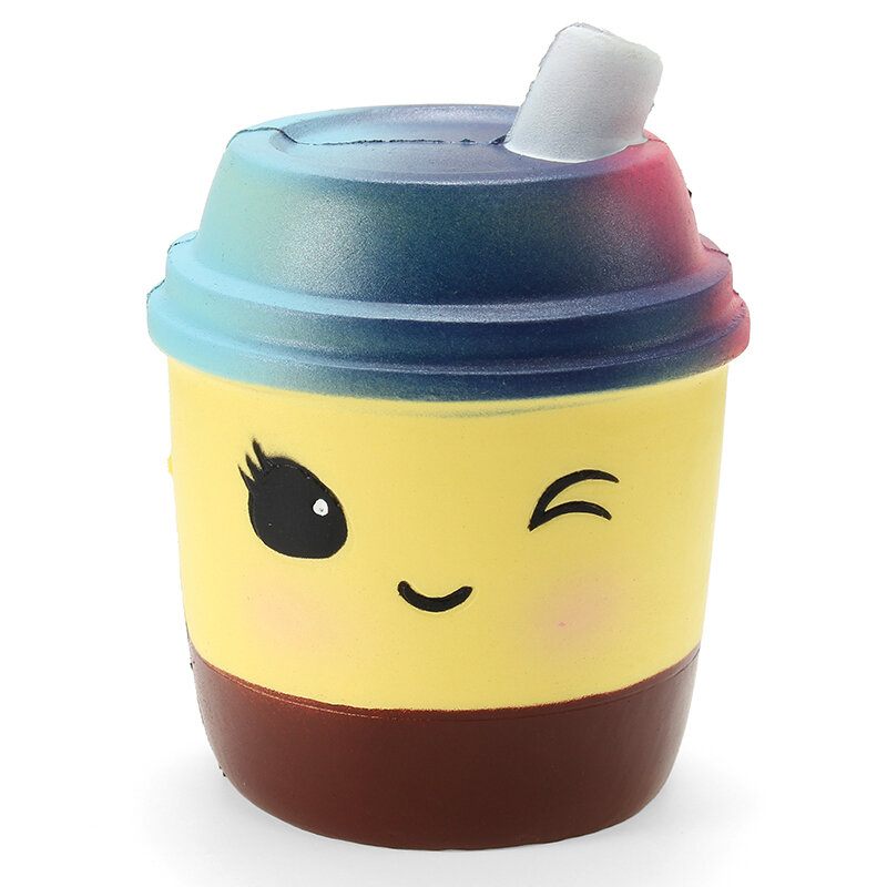 Xinda Squishy Milk Tea Csésze 10 cm-es Puha Lassan Kelő Csomagolással Gyűjtemény Ajándék Dekor Játék