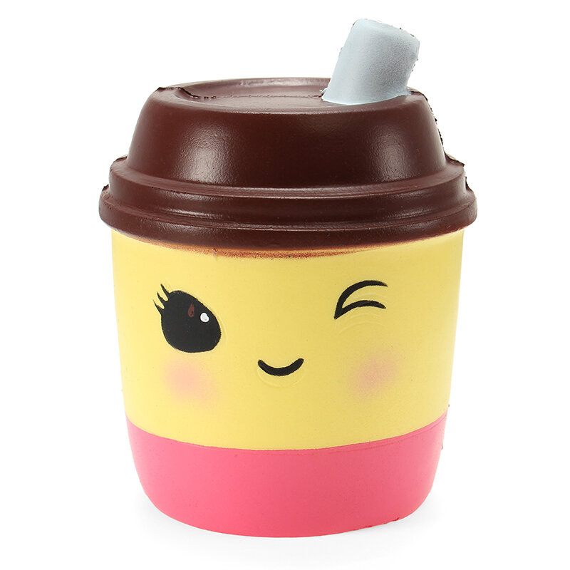 Xinda Squishy Milk Tea Csésze 10 cm-es Puha Lassan Kelő Csomagolással Gyűjtemény Ajándék Dekor Játék