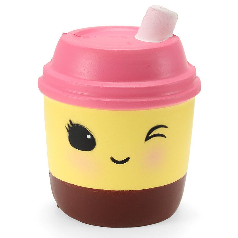 Xinda Squishy Milk Tea Csésze 10 cm-es Puha Lassan Kelő Csomagolással Gyűjtemény Ajándék Dekor Játék