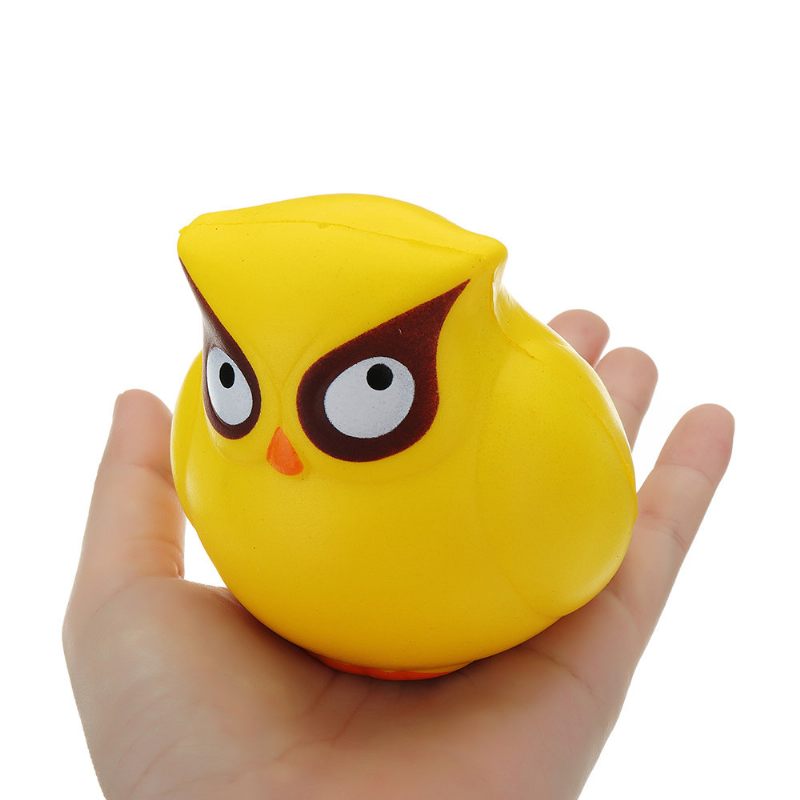 Yellow Owl Squishy Slow Rising Collection Ajándék Puha Játék Csomagolással