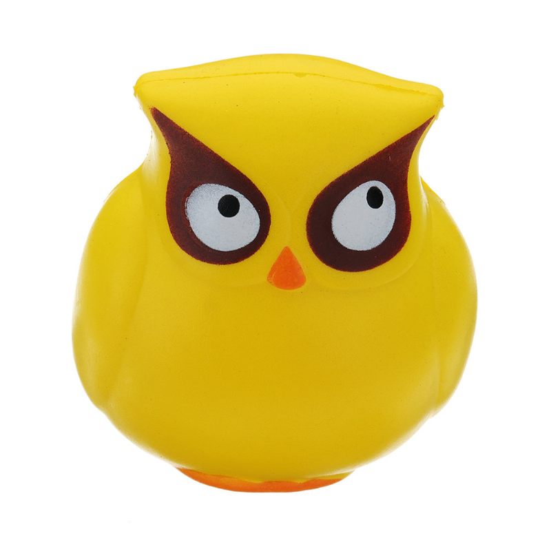 Yellow Owl Squishy Slow Rising Collection Ajándék Puha Játék Csomagolással