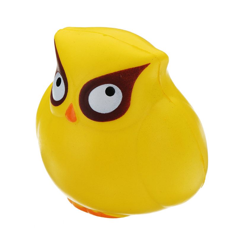 Yellow Owl Squishy Slow Rising Collection Ajándék Puha Játék Csomagolással