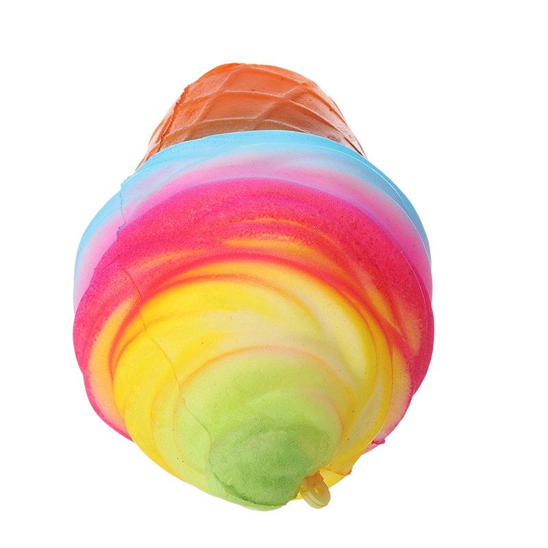 Yunxin Squishy Fagylalt 10 cm-es Lassan Kelő Csomagolós Telefontáska Szíj Díszítő Ajándékgyűjtő Játék