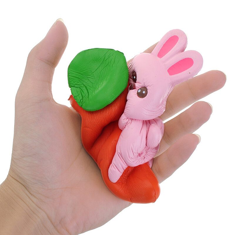 Yunxin Squishy Nyuszi Sárgarépa 13 cm-es Lassan Kúszik Csomagolás Gyűjtemény Ajándék Dekor Játék