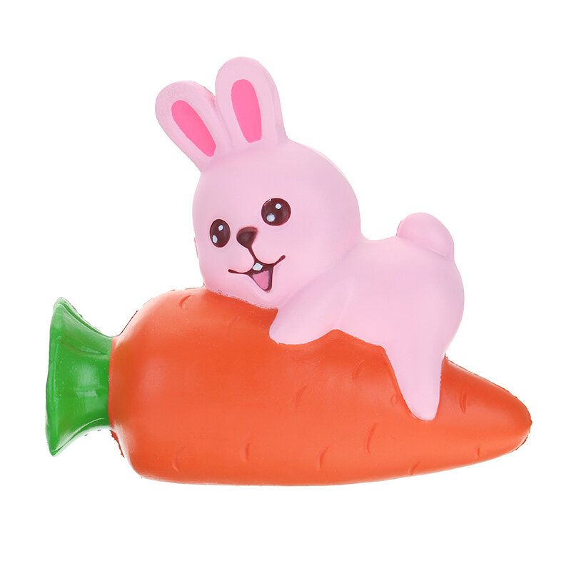 Yunxin Squishy Nyuszi Sárgarépa 13 cm-es Lassan Kúszik Csomagolás Gyűjtemény Ajándék Dekor Játék