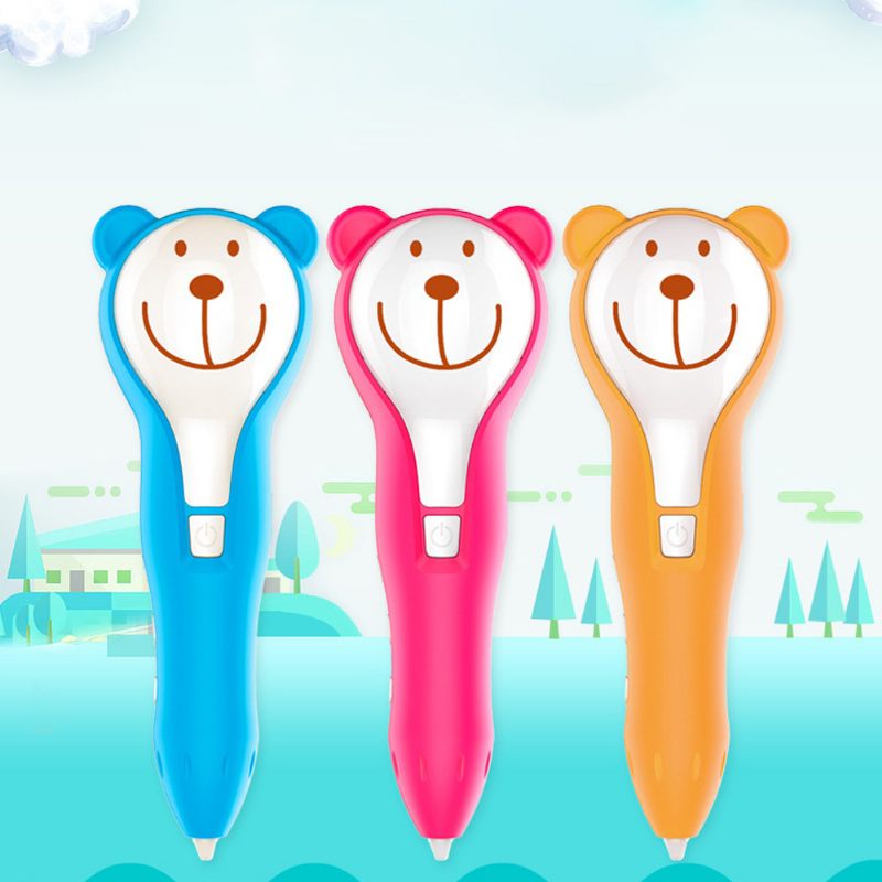 Cartoon Bear Háromdimenziós Nyomtatótoll Csecsemők Számára Alacsony Hőmérsékletű És Környezetbarát Doodle Pen Diy Műanyag Toll