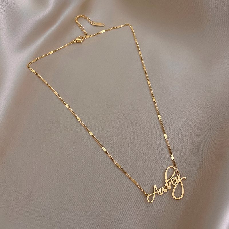 Letter Necklace Personality Simple Clavicle Ins Pendant Jewelry