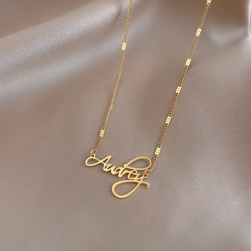 Letter Necklace Personality Simple Clavicle Ins Pendant Jewelry