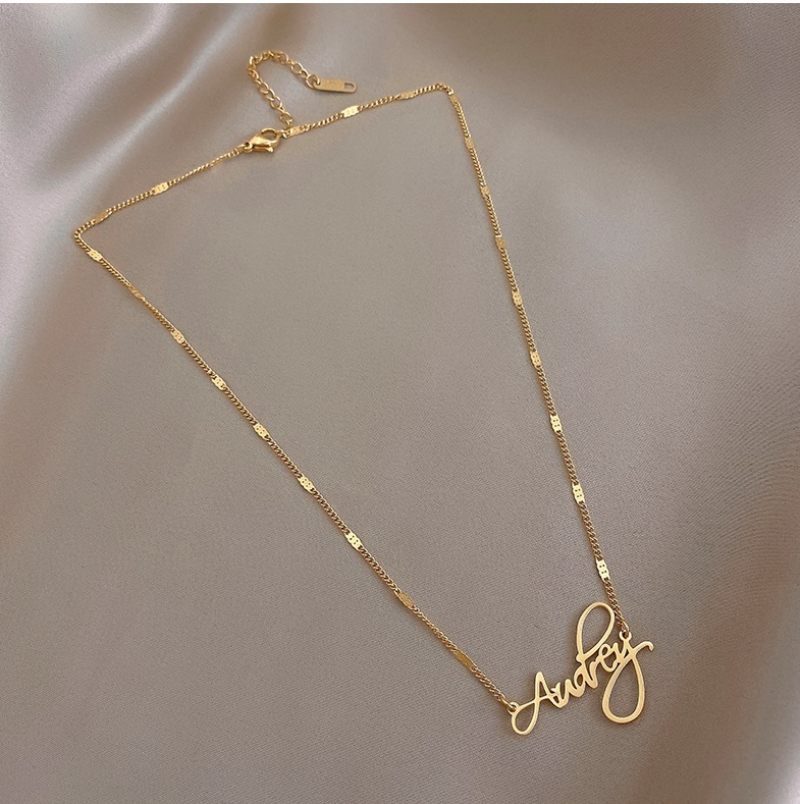 Letter Necklace Personality Simple Clavicle Ins Pendant Jewelry