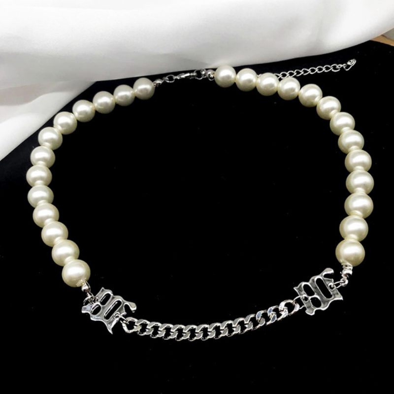 Pearl Splicing Necklace Personality Clavicle Lánc Divat Neck Chain