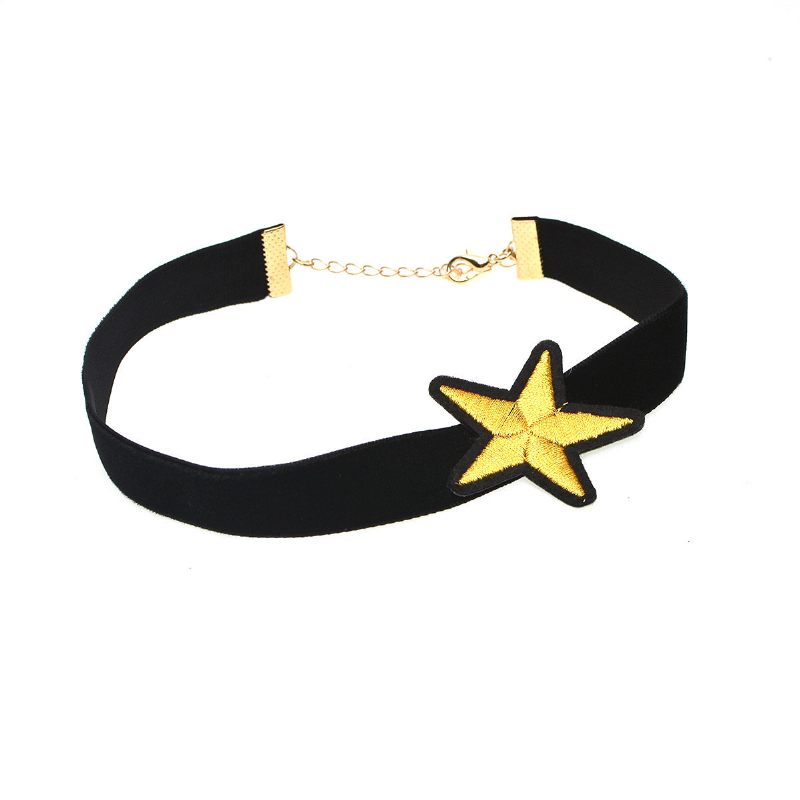 Punk Choker Nyaklánc Star Flanel Gallér