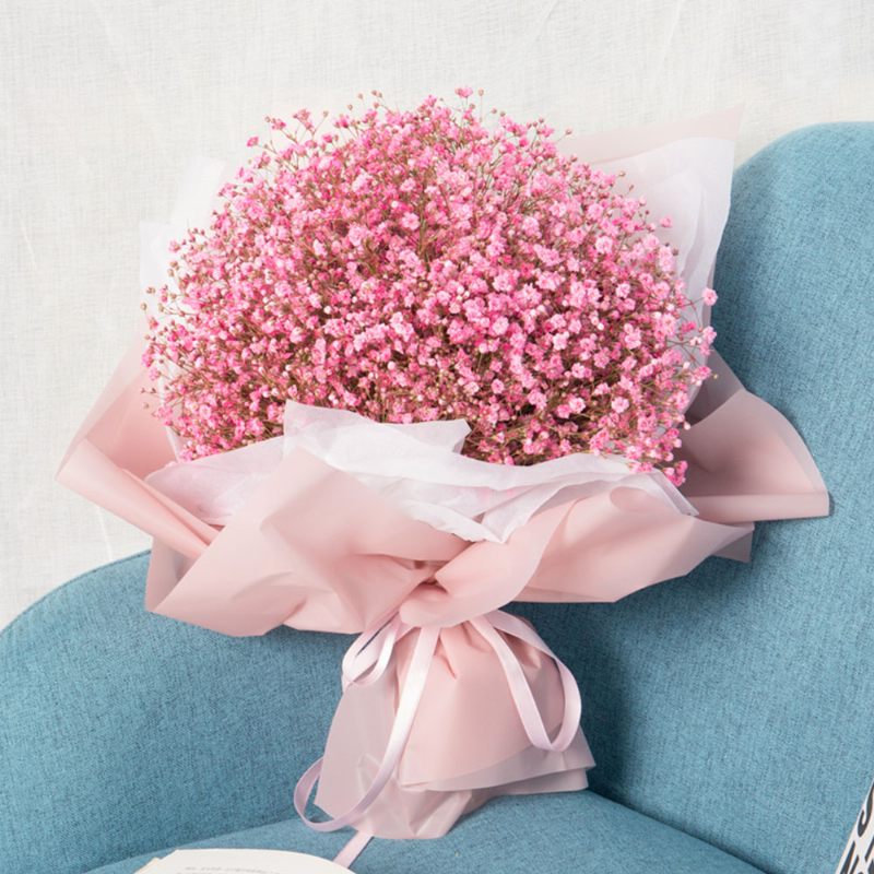 Mesterséges Babysbreath Virág Esküvői Parti Lakberendezési Baba Lehelet Csokor Szárított Virágok Valentin-napi Ajándéknak