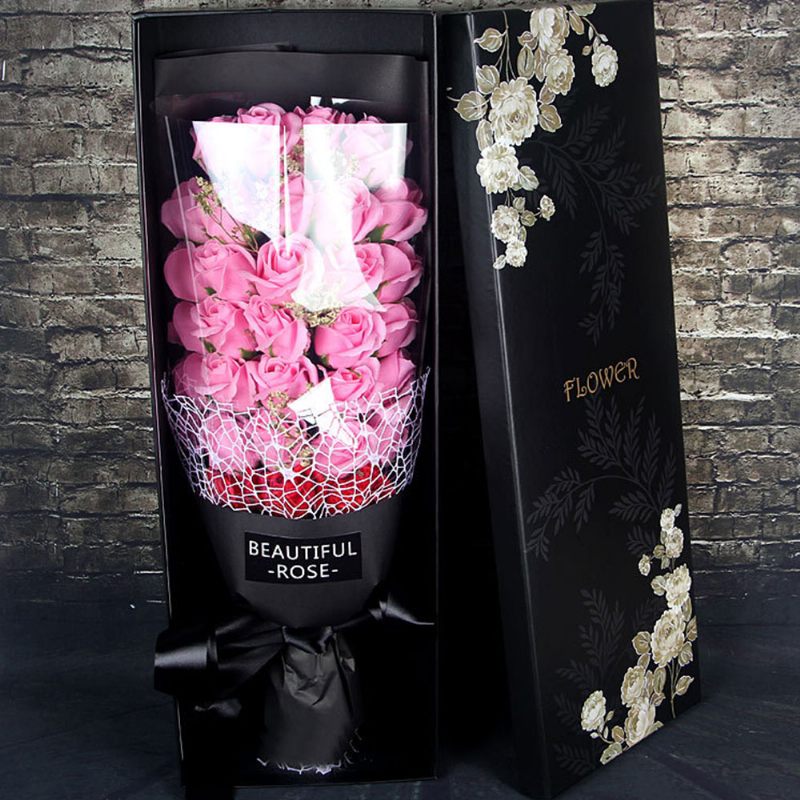 Szappan Virágok Ajándékok Valentin-napra Születésnapi Rózsa Utánzat 33 Virág Exkluzív Ajándék Lányoknak