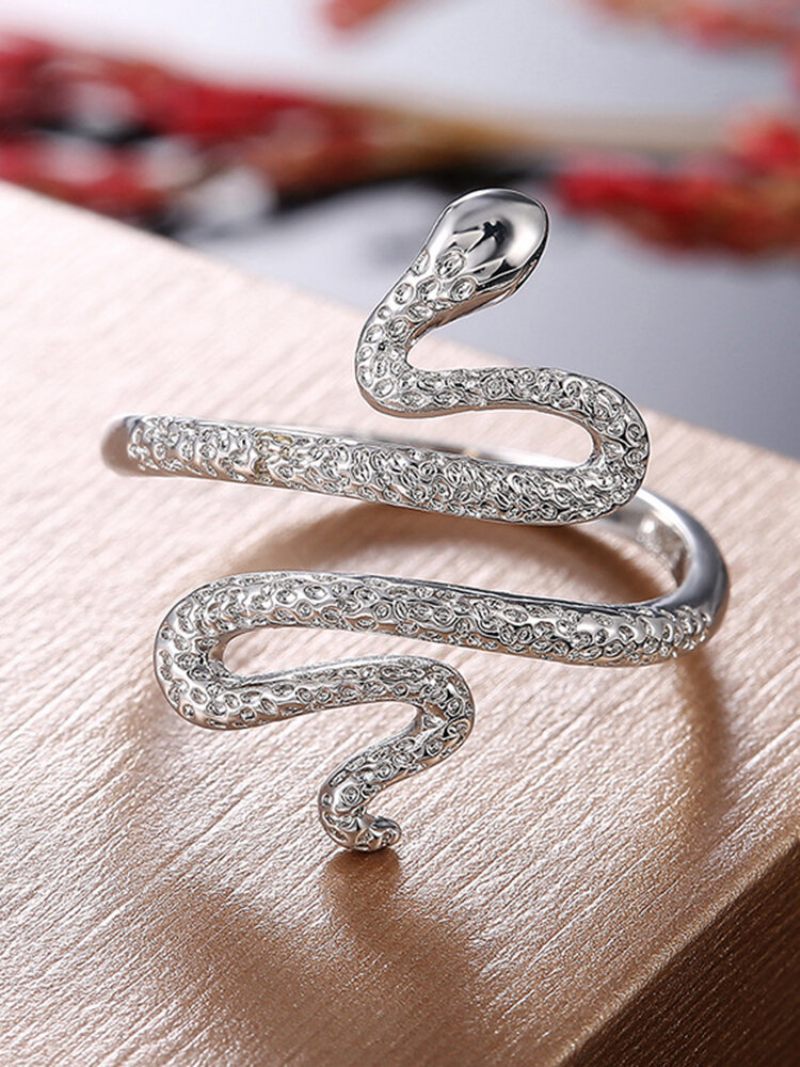 Vintage Animal Women Ring Punk Snake Ékszer Ajándék