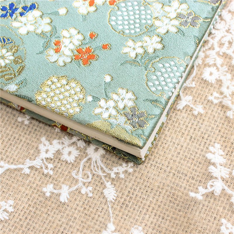 Flower Cluster Brocade Kézzel Készített Vászon Könyvborító Notebook Textil Kézi Számla A5a6 Állítható Könyvkabát