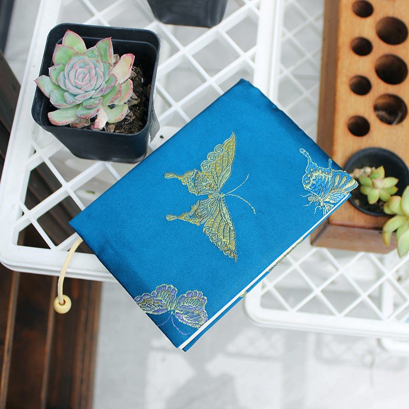 Vintage Butterfly Kézzel Készített Vászon Könyvborító Notebook Textil Kézi Számla A5a6 Állítható Könyvkabát