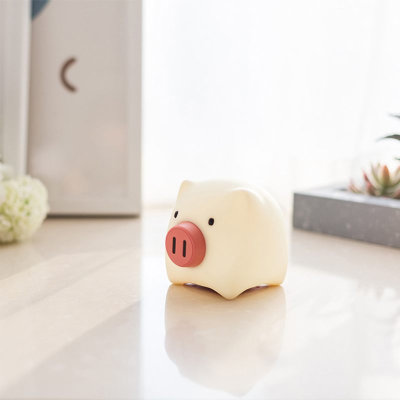 Pig Night Light Ultrapuha Bőrbarát Szilikon Malacfény Ajándék Lányoknak Vagy Gyerekeknek