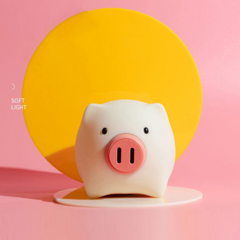 Pig Night Light Ultrapuha Bőrbarát Szilikon Malacfény Ajándék Lányoknak Vagy Gyerekeknek