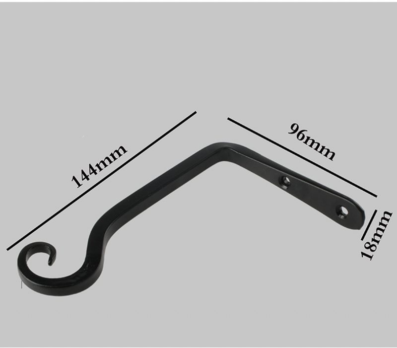 1db Akasztós Fali Konzolok Horog Vintage Kovácsoltvas Növények Kosár Akasztó Otthoni Erkély Kert Dekoráció