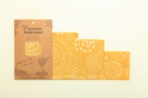 3 Csomag Újrafelhasználható Fenntartható Természeti Méhviaszból Készült Élelmiszercsomagolás