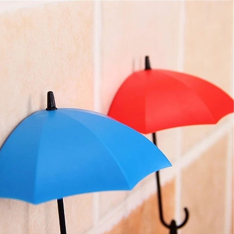 Esernyő Fali Kampók Aranyos Kis Ragacsos Akasztók Kalap Pénztárca Kulcs Tárolására (3 Csomag)