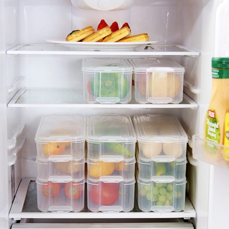 Japán Stílusú Élelmiszer-ropogó Hűtőszekrényhez Többrétegű Többfunkciós Friss Tárolódoboz