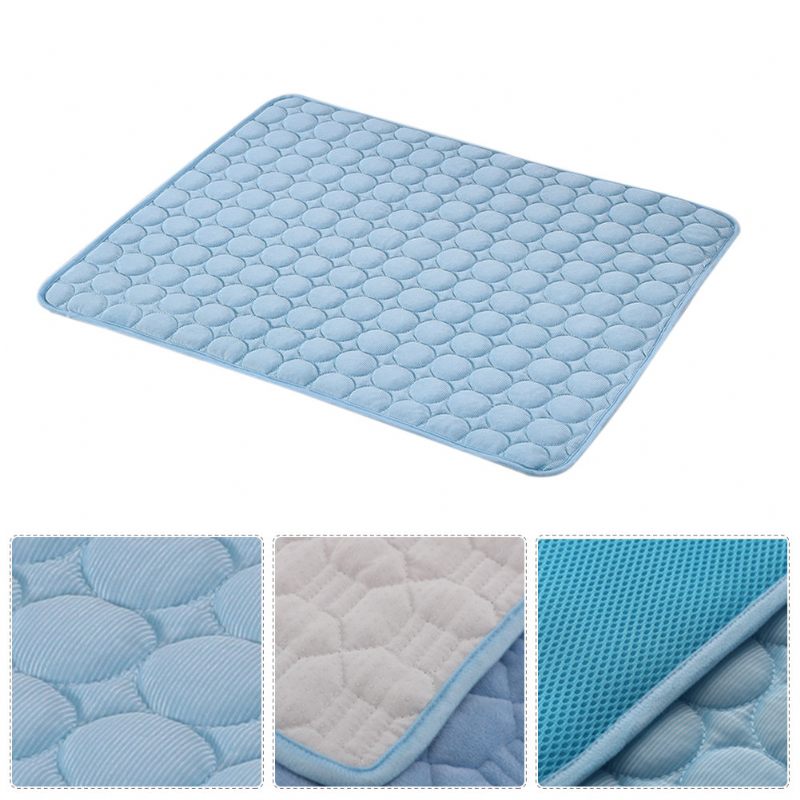 3 Szín Ice Silk Pet Summer Cooling Mat Pad Kutya Macska Nyári Ice Cool Mat Pad