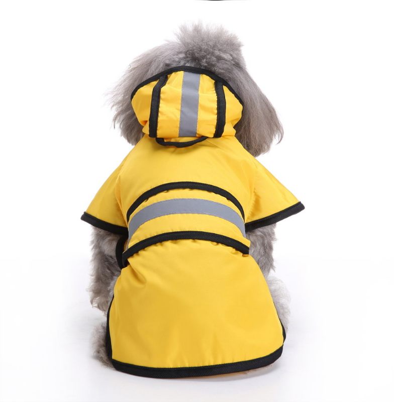 Fashion Pet Raincoat Rainy Days Slicker Yellow