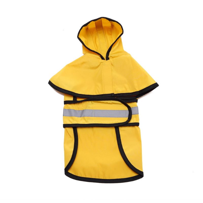 Fashion Pet Raincoat Rainy Days Slicker Yellow